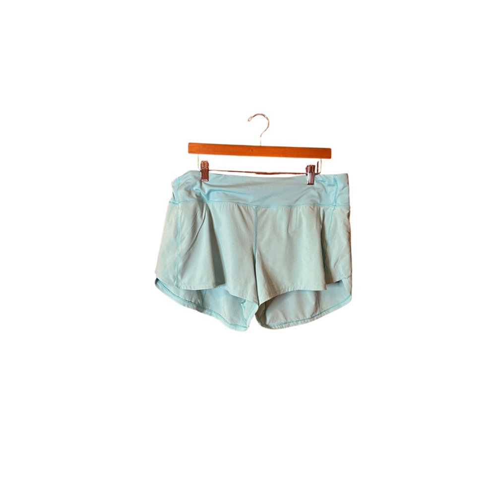 Lululemon Size 14 Speed Up Shorts in blue